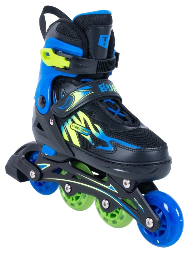 Роликовые коньки  TechTeam Burn, 1/6 Размер S синий фото 1
