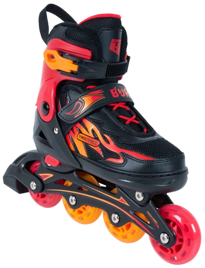 Роликовые коньки  TechTeam Burn, Размер M 1/6 Красный фото 1