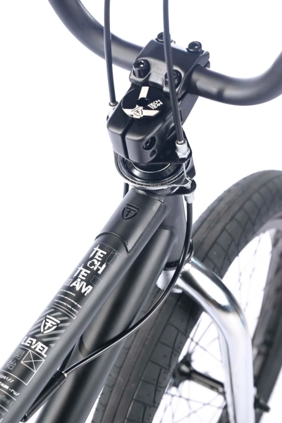 Велосипед трюковой Tech Team BMX Level 2025 20" хром фото 9