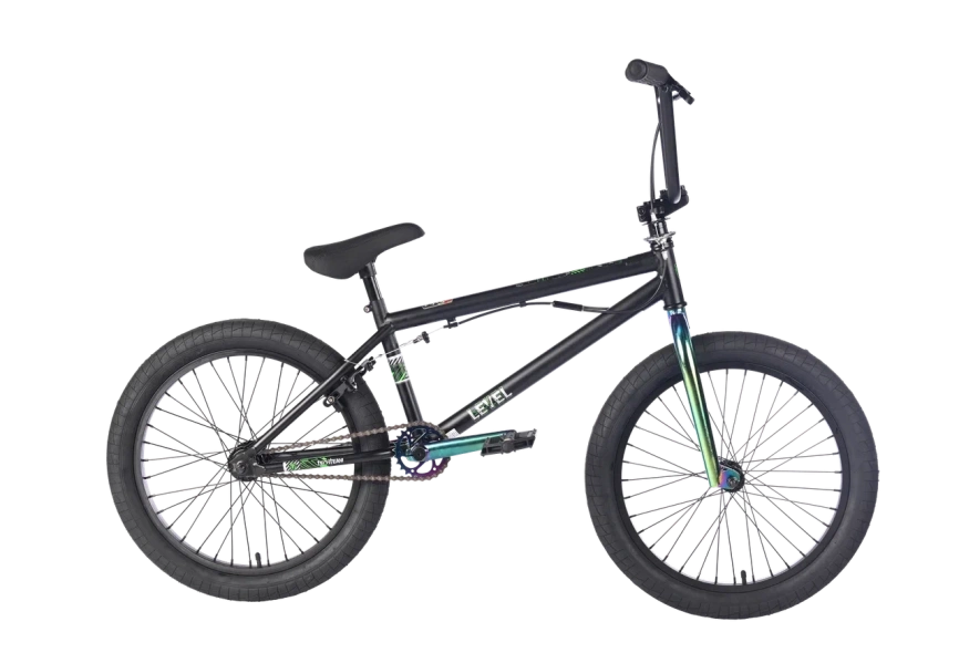 Велосипед трюковой Tech Team BMX Level 2025 20"  зеленый  фото 1