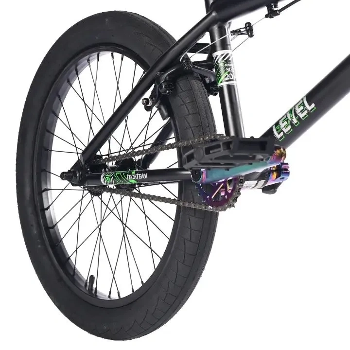 Велосипед трюковой Tech Team BMX Level 2025 20"  зеленый  фото 6