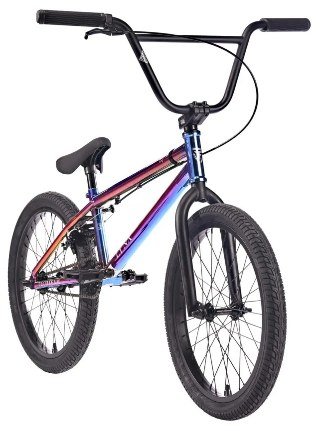 Велосипед Tech Team BMX Lynx 20", бензин / oilslick фото 13
